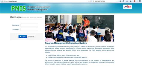pis.deped.gov.ph log in|Program Management Information System (PMIS) .